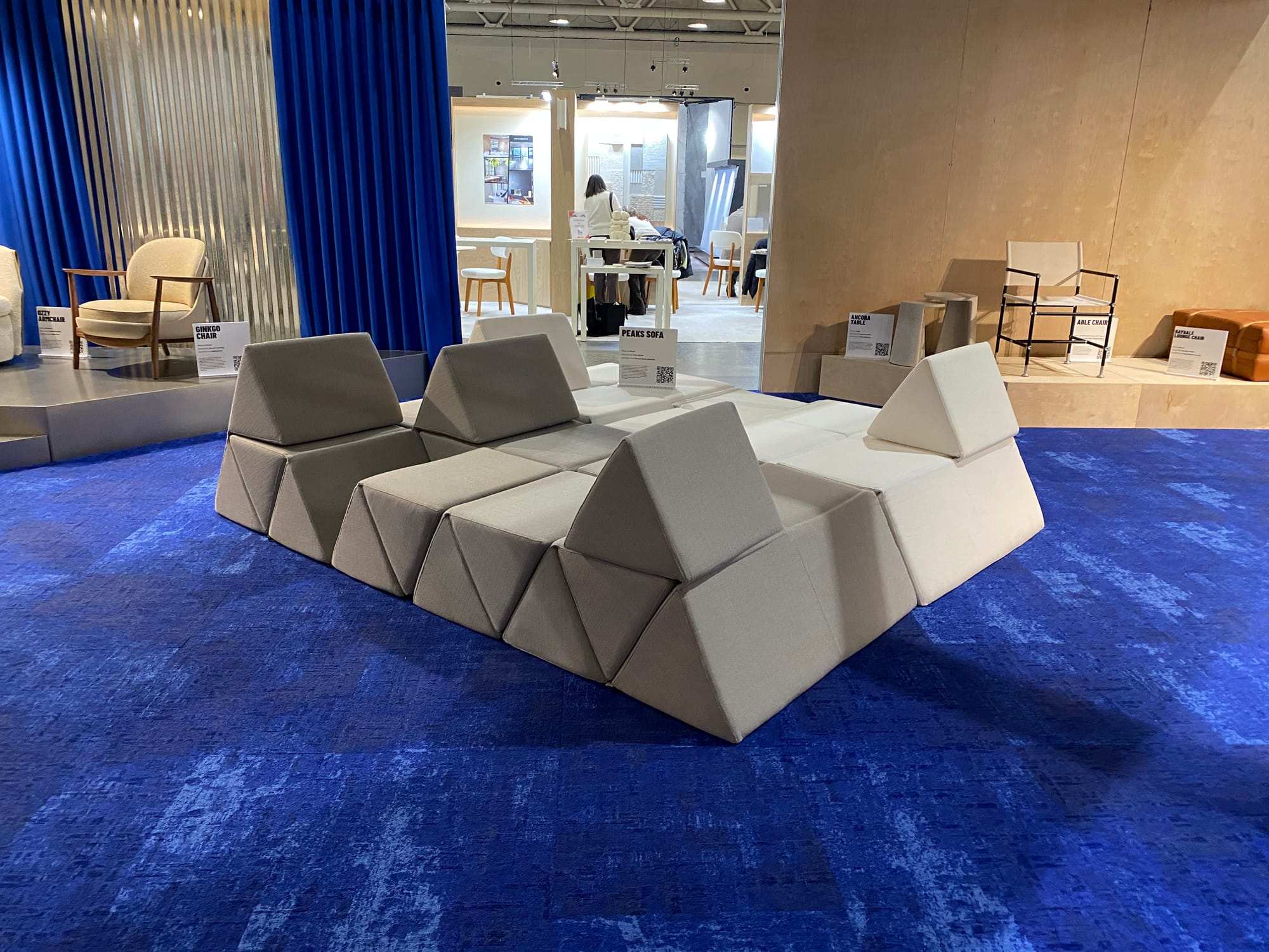 Wide shot of Peaks sofa.