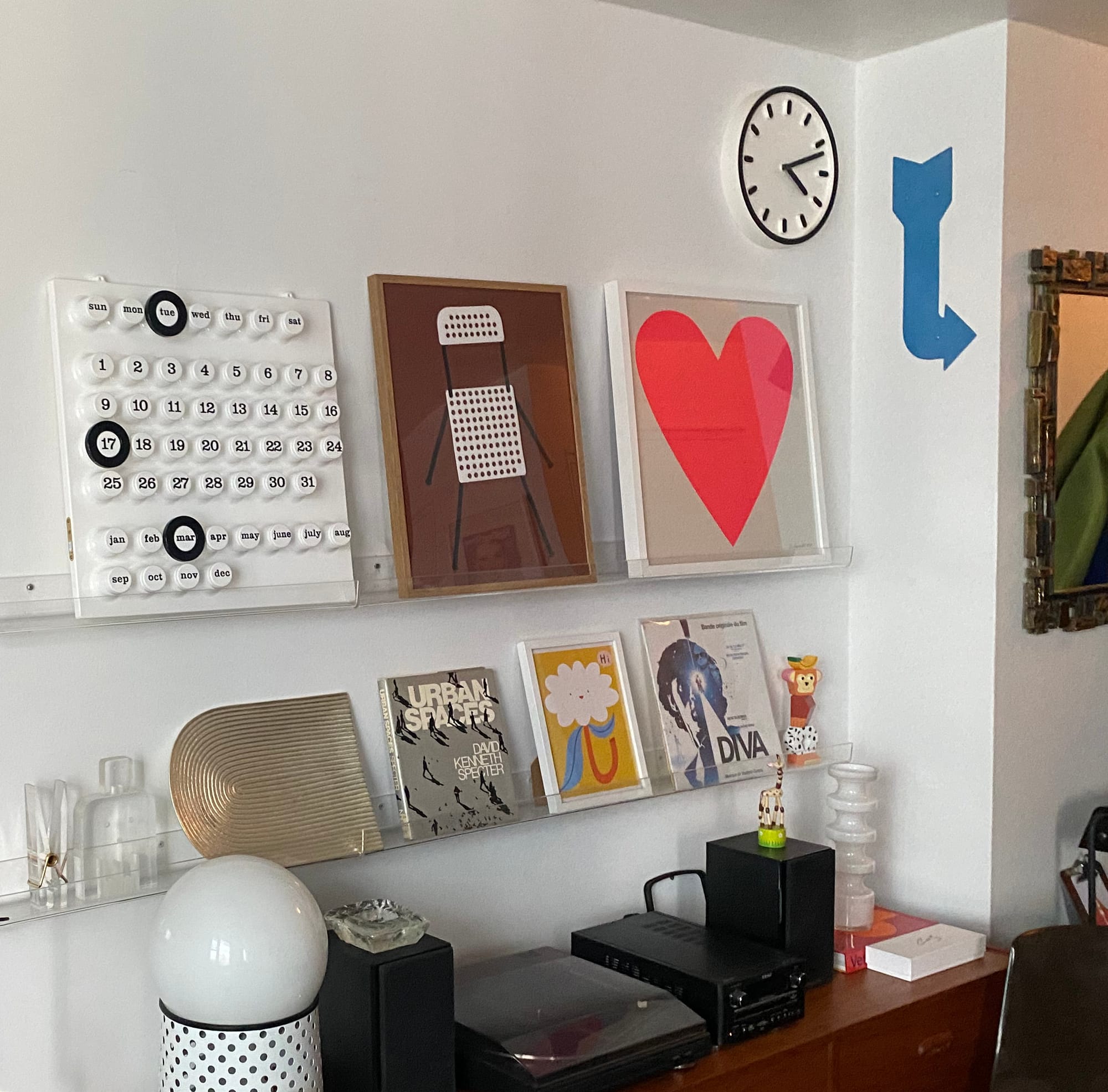 Heart print incorporated into my gallery wall.